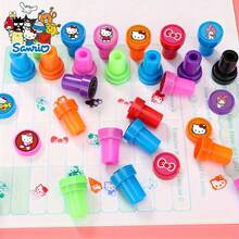 三丽鸥印章：Hello Kitty 和 My Melody 可水洗印章，肉桂狗印章工具