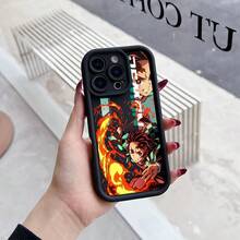 Fundas para Teléfono de Anime Japonés  Adecuadas para iPhone 16 15 14 13 12 Pro Max X XR XS MAX 8 7 Plus, Cubierta Trasera Suave TPU Antigolpes - Color mezclado 1 - Ver 7