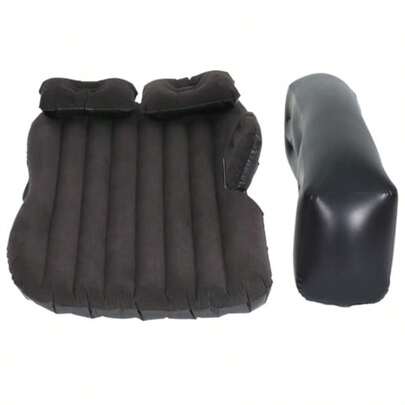 SUV Car Air Mattress 134 X 78cm Inflatable Bed Folding Foldable Mattresses Back Seat Portable Outdoor Camping Travel Chair With Carry Bag And 2 Pillows Black