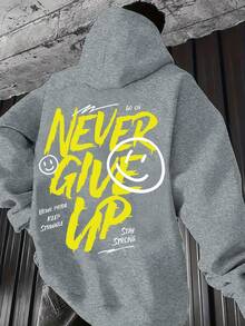 Sudadera de manga larga para hombre con cordón, patrón impreso, ropa casual elegante para el día a día - Negro - Ver 8