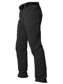 Men's Spring Autumn City Cargo Elastic Pants Trekking Hiking Camping Climbing Running Sports Cycling Work Outdoor Trousers - IX8-Khaki - Xem 3