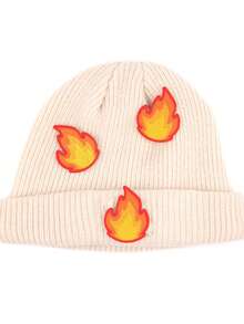 3pcs Flame Embroidery Outdoor Campfire Clothing Patch, Fiery Personalized Apparel Decor Iron-On Patch - Red - View 4