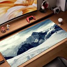 1个装鼠标垫 游戏电脑 新款定制家用键盘垫 鼠标垫 桌垫 笔记本电脑地毯 防滑鼠标垫 森林雪景 - 彩色 - 查看 4