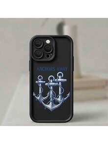 [Teléfono] Anchors Rope Away Marine Design Eye Staircase Phone compatible con SE(2022) 12 Pro XS 11 15 14 5 8 XR(2020) 13 6S Plus 6 X, cubierta protectora de uso diario, diseño de tema marino de moda, tecnología de impresión, Durab, - Colores mixtos 2 - Ver 1