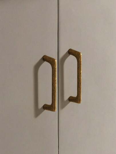 1 Pc Of Antique Bronze Door Handles, Kitchen Cabinet Door Handles, Retro And Minimalist Style Door Handles, Metal Drawer Handles, Desk And Cabinet Handles, Suitable For Bedroom And Kitchen Cabinets, Cabinet Hardware.