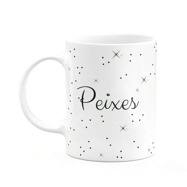 JPS INFO Caneca Signos Minimalista - Peixes - 325ml