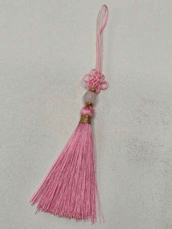 6个古典风格流苏吊坠，中国结流苏，可用于DIY窗帘、包包和其他手工艺品