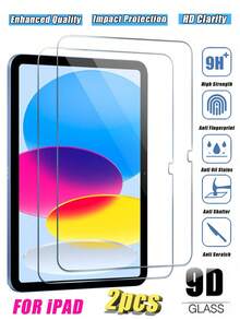 2pcs IPad Tempered Glass Screen Protector, High Definition Tablet Screen Protector Film, Compatible With IPad 9th Gen (10.2-Inch)/IPad 10th Gen (10.9-Inch) 2022/IPad Air (11-Inch) 2024/IPad Air (13-Inch) 2024/IPad Pro (11-Inch) 2024/IPad Pro (13-Inch) 2024/IPad Mini 2024/IPad Air 13 2025(M3)/IPad 2025(IPad A16)/IPad Air 11 2025(M3)/Galaxy Tab A10+, Galaxy Tab S10 Lite, Galaxy Tab S11, Galaxy Tab S11 Ultra, Smooth And Scratch-Resistant - Clear - View 18