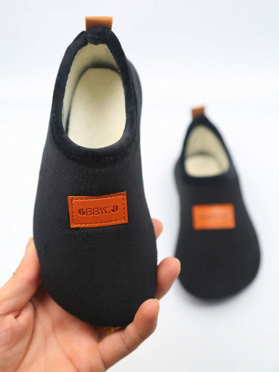 Autumn/Winter Thickened Children's Floor Socks, Anti-Slip Soft Bottom Indoor Shoes For Toddlers, Warm Nursery Slippers, Yoga Socks Casual Wool Warm Slip-On Slippers, Thick Lightweight Soft Bottom Sock Shoes, Suitable For Home Use