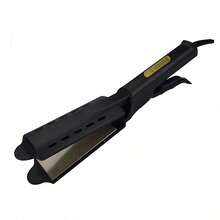 2-In-1 Professional Hair Straightener & Curler, 4 Temperature Settings, Negative Ion Technology, Corded - Suitable For All Hair Types, Creates Smooth And Glossy Hairstyles - UK Plug(220-240V) - View 9