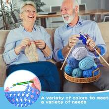 5卷/250克优质牛奶纤维纱线 - 柔软针织纱线，适合DIY钩编和编织项目，是制作包包、靠垫、玩偶、家居装饰的理想之选 - 多种颜色可选，每卷约50克 - 彩色 - 查看 7