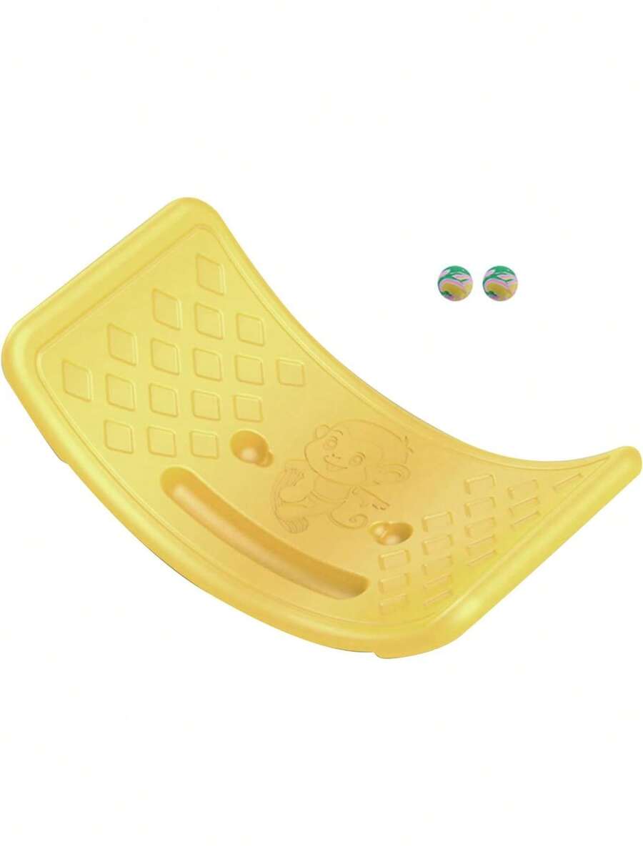 Tablero de Balancín para Niños Pequeños,Balancin con Bola Elástica para Niños(Yellow),26995387 - Mostaza Amarilla - Ver 1