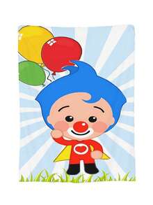 Plim Plim Blanket Luxury Anime Flannel Blanket - Ultra Soft Cartoon Print, The Perfect Gift For Any Occasion, Christmas, Birthday, For Home, Camping & Travel Use - Black - View 2