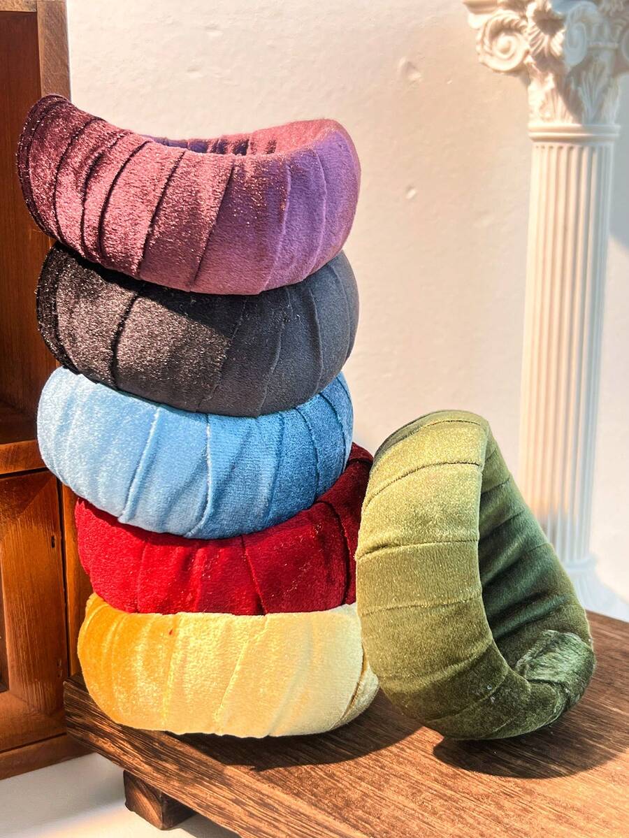 سوار مخملي لفصل الخريف/الشتاء، مصنوع من مواد قماشية ومطاطية، متعدد الأنماط والألوان، مناسب للنساء للارتداء اليومي والتنسيق، هدية رائعة