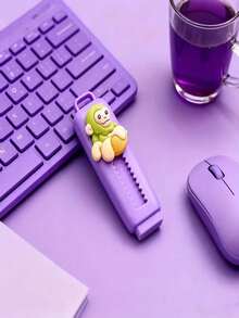 5pcs Tungtungtung Sahur Cute Shaped Erasers In Yellow, Blue, Brown, Purple, Green, 5 Styles. A Great Gift For Friends, Really Hard To Put Down. Italian Brain Rot Eraser Series, Featuring A Variety Of Shapes, Rich Colors, Each With A Charming Look, Excellent Erasing Power, Leaves No Marks And Doesn't Crumble Easily. - Multicolor - View 7