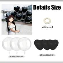 15pcs/10pcs/5pcs/4pcs/3pcs/2pcs/1pc Extra Large Clear Balloons For Filling & Stretching Oversized Bubble Balloons, Giant Packaging Gift Clear Balloons, Suitable For Valentine's Day, Mother's Day, Birthday, Christmas, Christmas Gifts, Gender Reveal, Party Decorations (Fillings Not Included) - Transparent - View 25