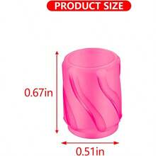 Mandark 12PCS Car Luminous Tire Valve Caps Fluorescent Night Glowing Vehicle Air Stem Covers Illuminated Glow In The Dark Automotive Decor Tire Air Caps Universal For SUV Truck RV Pink - Hồng - Xem 2