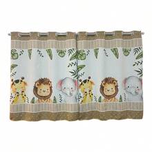 Children's Curtain 2.70 X 1.50 Microfiber 200 Thread Count Sublimated Bedroom Decoration - 米色狩獵裝 - 查看 3