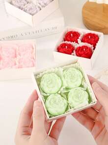 4支装花苞香氛蜡烛套装，无烟蜡烛，迷你蜡烛，2支随机颜色，造型礼品，氛围装饰，婚礼装饰，家居装饰，客厅装饰，桌面摆件，摄影道具，礼物，派对装饰，可爱蜡烛，生日装饰，蜡烛，蜡烛，女士礼物，家居装饰蜡烛，冬季礼物 - 查看 3