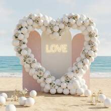 147 Pieces (1 Set) Of Pure White Party Decoration Balloons Of Different Sizes, Balloon Garland Arch Set, Unique Exploding Star Shaped Balloons, DIY Balloon Tree, Balloon Arch, Birthday, Wedding, Valentine's Day, Holiday Party Decoration, Christmas And New Year Decoration, Wedding Balloon Bouquet, Balloon Set - Multicolor - View 7