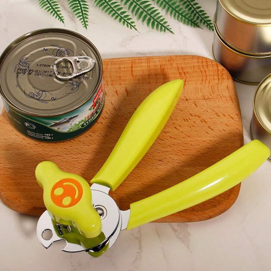 KitchenAid Classic Multifunction Can Opener And Bottle Opener Easy To Use, Razor Sharp Stainless Steel Cutting Wheel, Soft Ergonomic Handles, Colorful Style Optional - Nắp Green W Smile - Xem 1