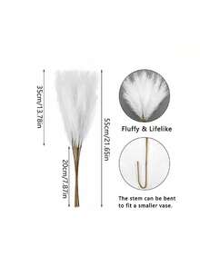 10Pcs Artificial Cattail Reeds, Tall And Fluffy, DIY Artificial Flowers, Cattail Grass, Bohemian Style Decoration, Suitable For Wedding Party Decoration, Home Living Room And Bedroom Decoration, Vase Flower Arrangement, DIY Photography Props, Birthday And Graduation Gifts, Autumn Decoration. - Multicolor - View 9