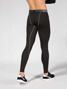 男士保暖运动紧身裤，跑步、篮球、健身保暖压缩裤，大码，秋冬季