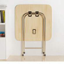 Folding Laptop Desk PC Home Office Dinner  University Wood Study Student Table - Multicolor - View 3