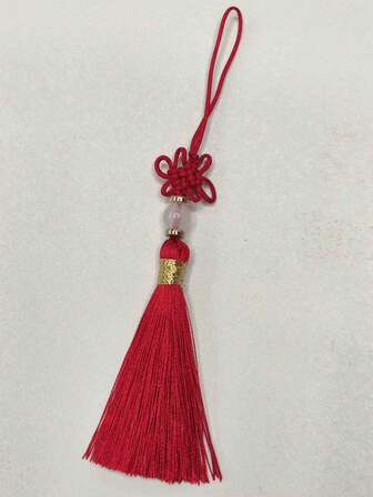 6 st. tofshängen i klassisk stil, tofs i kinesisk knut, tofs för gör-det-själv-gardiner, väskor och andra hantverksföremål