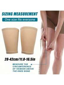 1 Paio di Manicotti Compressivi per Cosce in Nylon Nero, Supporti Adatti per Fitness, Yoga, Pilates, Modellamento del Corpo, Corsa ed Esercizio per Definizione Muscolare