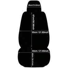 غطاء مقعد السيارة من الجلد الصناعي (PU) - 2 قطعة - وسادة أمامية واقية للجميع المواسم للبيك أب وال-SUV والسيدان - سهلة العناية، تناسب معظم الموديلات