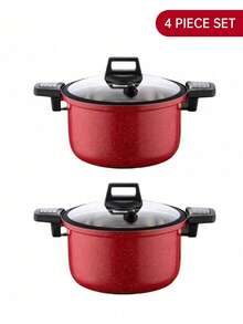 2-10pcs Anti-Scald Non-Stick Pan Aluminum Pot Die Casting Cover Multi-Purpose Kitchen Set,Suitable For Home Kitchen Cooking Pot And Frying Pan,Be Applicable To Gas And Electromagnetic Stove - Multicolor - View 15