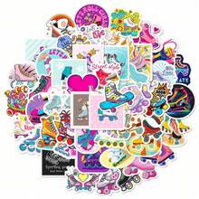 50 New Roller Skate Stickers, Personalized DIY Gifts For Phones And Tablets, Fun Holiday Decoration Sticker Pack. High-Quality Vinyl. Suitable For Scrapbooks, Water Bottles, Diaries, Laptops, Suitcases, Skateboards, Luggage, Scrapbook Decorations, Fantasy Art Works, Fun Stickers, Durable Adhesive, Multi-Purpose Stickers, Student Decoration, Handicraft Enthusiasts - 1 - 查看 2