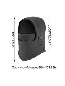 1pc Windproof Thick Warm Hat, Unisex, Outdoor Sports, Camouflage, Multi-Functional Fleece Balaclava, Soft & Warm, Cycling Face Mask, Suitable For Men & Women, Winter - Multicolor - View 6