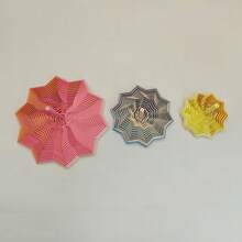 1PC Handmade 3D Printed Star-Shaped Stress-Relieving Toy, Optical Illusion Folding, Polygonal 3D Spiral Turnip Tower, Suitable For Home And Office Decoration, Desktop Relaxation Toy, Available In Multiple Colors, Stress-Relieving And Educational Toy, 3D Printed, Stress Relief. - Multicolor - View 8