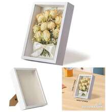 Sombra Box 6x8 Tablero artificial Box Marco Tabletop/Hanging Shadowbox para flores secas, manualidades, recursos, fotos, efectivo