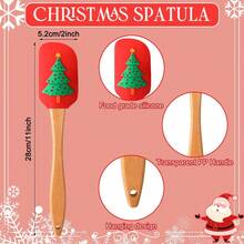 Christmas Silicone Spatula Set - Holiday Kitchen Tools With Handles, Suitable For Baking And Cooking, Food , Perfect For Cake Decorating And Mixing, Scraper, Kitchen Utensils - Multicolor - View 3