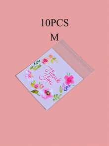 100pcs, Snack Bags, Self-Adhesive Flower Goodie Bags, Clear Cellophane Treat Bags, Candy Biscuit Cookie Bags, Holiday Birthday Party Favors, For Business, Restaurant, Home Use, Baking Tools, Kitchen Accessories (S 7cm*7cm, M 10cm*10cm,L 14cm*14cm), - Multicolor - View 9