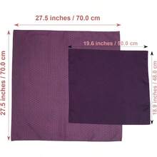 DKyoto Saibi Kimono Style Furoshiki And Small Furoshiki Set -Japanese Wrapping Cloth- For Gift Bag Double-Sided Dyeing Purple - 雙面染色紫色 - 查看 3