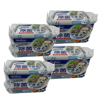 Pet Pro Disinfecting Wipes 72 Sheets X 3P X 4 Pieces