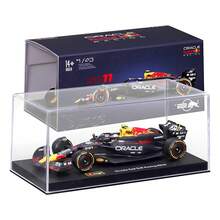 Burago 1/43比例 2024 F1 红牛 RB20 #1 马克斯·维斯塔潘 #11 塞尔吉奥·佩雷斯（含头盔），一级方程式赛车压铸模型，带亚克力展示盒，生日/节日礼物，装饰品 - RB20-#11 - 查看 1