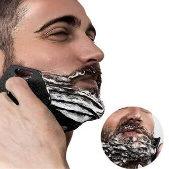 1 Piece Of Silicone Polygonal Face Wash Brush, Men's Beard Brush, Deep Cleansing Pore Exfoliating Face Brush