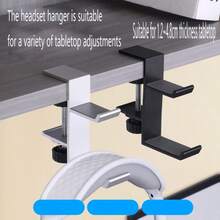 Aluminum Alloy Multifunctional Headphone Hook Holder, Durable Desktop Clamp Organizer Rack For Bags, Suitable For Internet Cafes - Multicolor - View 3