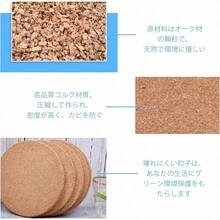 コースター コルク 12個入り 木製 丸型\/四角形 直径100 mm 厚さ5 mm 密度が高く カビを防ぐ 耐熱性 滑り止め 吸水 再利用可能 お茶\/コーヒーコースター 工芸品ブランクコースター (正方形) - 四角 - チェックする 6