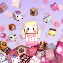 50-300片磁性积木 - 矿物世界磁性粉色花朵世界，立方体积木玩具套装，STEM蒙特梭利感官玩具，适合3岁以上儿童，叠叠乐磁铁，男孩女孩生日/节日礼物（部分颜色随机） - 彩色 - 查看 4