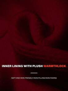 1 Stück geripptes, gebürstetes Trägerhemd mit eingebautem Becherhalter, geeignet für Neujahr/Valentinstag, Herbst/Winter, weinrote Farbe, kein BH erforderlich - Bordeaux - Übersicht 6