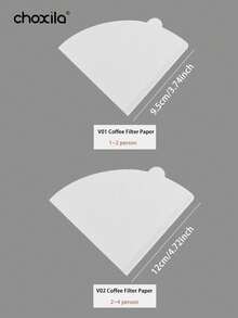 50/100pcs Cone-Shaped Coffee Filter Paper, Made Of High-Quality Material, Fine Filtration And Odorless. Essential For Pour-Over Coffee, Suitable For Drip Coffee Maker And Pour-Over Cup, Ensures Pure Extraction. A Must-Have For Coffee Lovers. - Multicolor - View 5