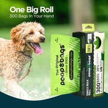 The Original PoopBags Single Bulk Roll Of 300 USDA Certified Biobased Poop Bags 8x13 300 Total Count Durable Leak Resistant Green 300 Bags - As Pic - View 5