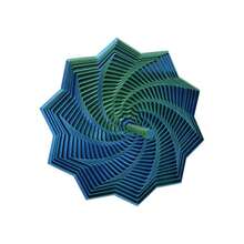 1PC Handmade 3D Printed Star-Shaped Stress-Relieving Toy, Optical Illusion Folding, Polygonal 3D Spiral Turnip Tower, Suitable For Home And Office Decoration, Desktop Relaxation Toy, Available In Multiple Colors, Stress-Relieving And Educational Toy, 3D Printed, Stress Relief. - Multicolor - View 16