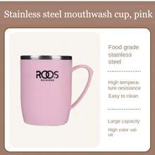 304 Stainless Steel Anti-Mold & Antibacterial Gargle Cup, Simple Couple Toothbrush Cup, Household Rinse Cup - 304 Stainless Steel Mouthwash Cup - View 7